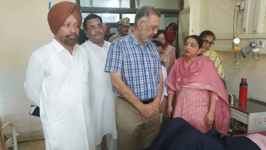 Punjab Health and Family Welfare Minister inspected the de-addiction centre.